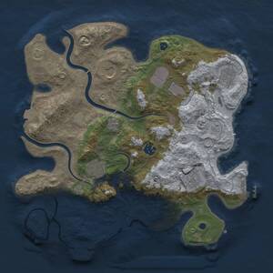 Thumbnail Rust Map: Procedural Map, Size: 3500, Seed: 920088018, 13 Monuments