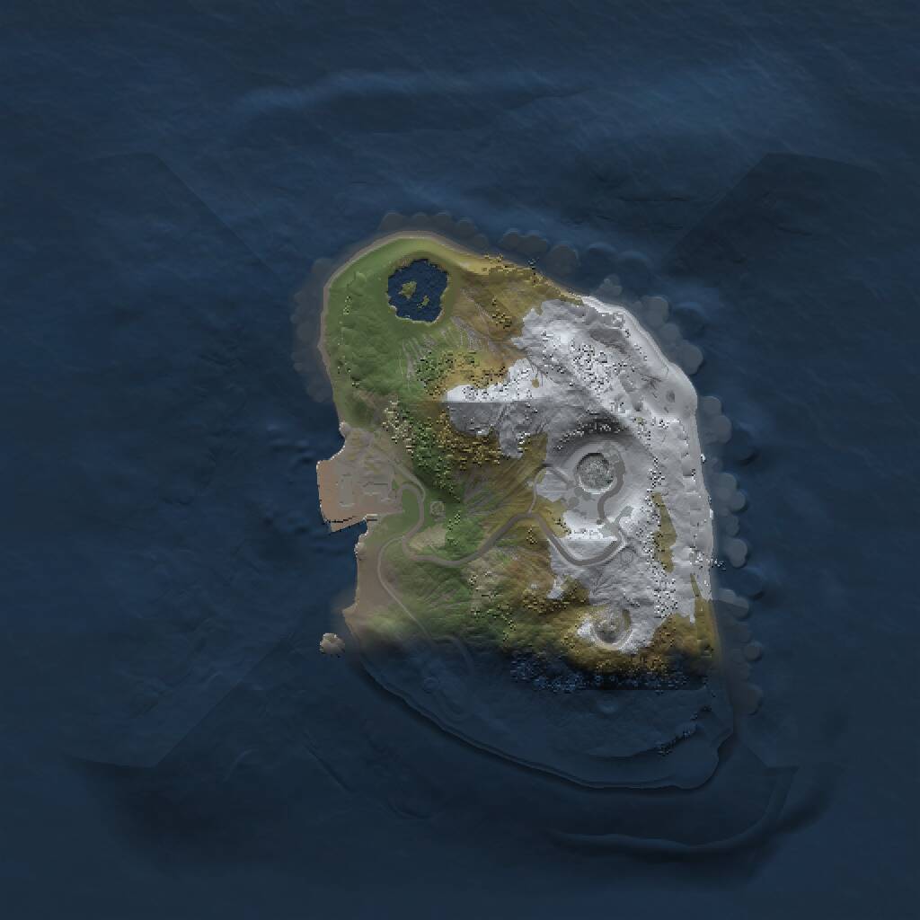 Rust Map: Procedural Map, Size: 1500, Seed: 1021286554, 2 Monuments