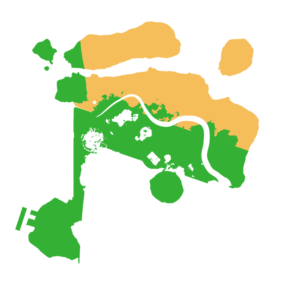 Biome Rust Map: Procedural Map, Size: 2500, Seed: 656456