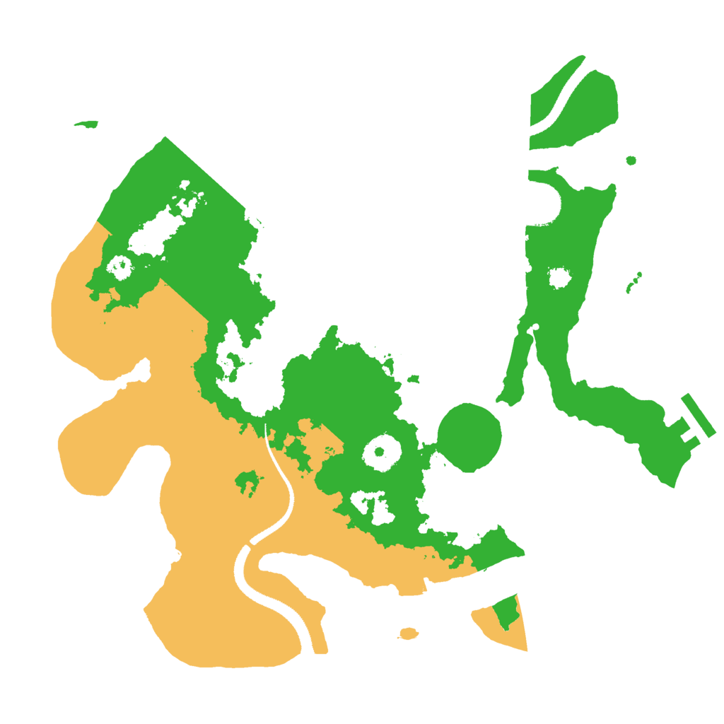Biome Rust Map: Procedural Map, Size: 3000, Seed: 1242036829