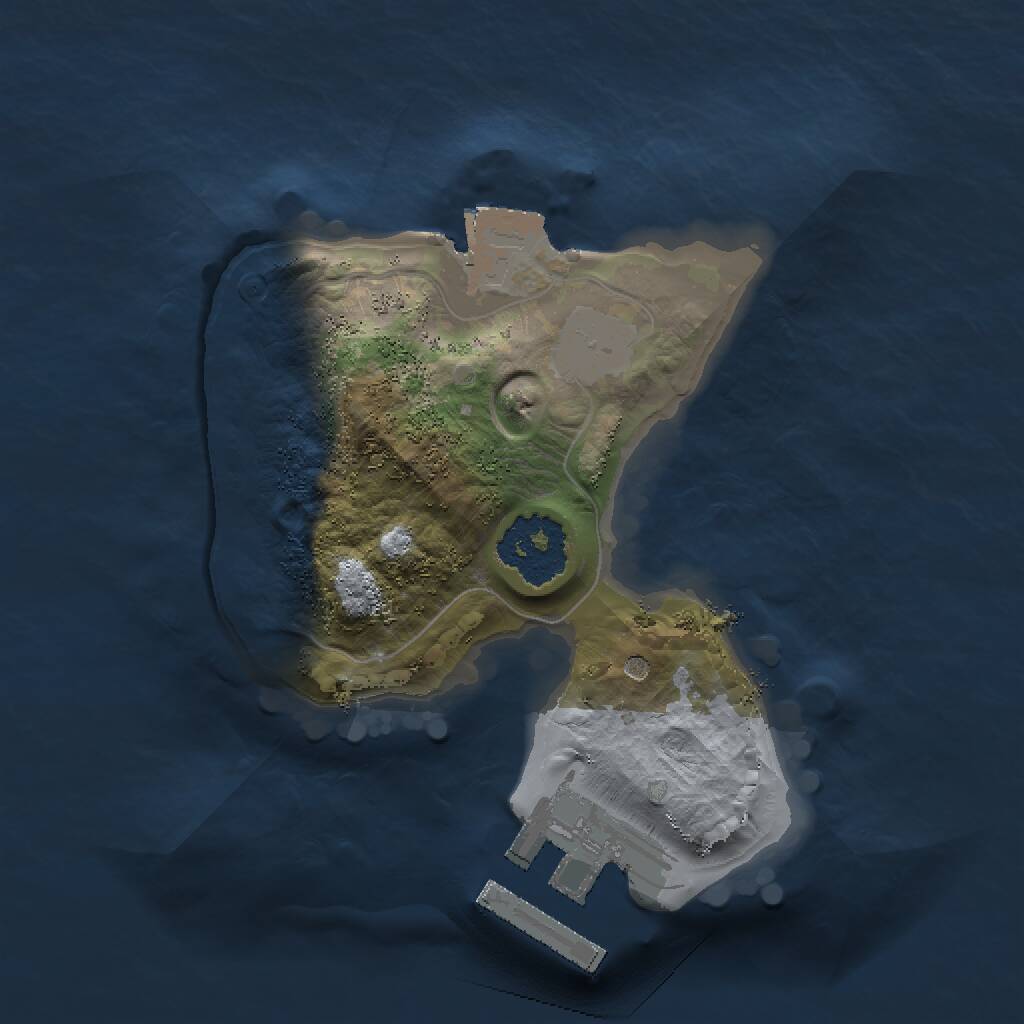 Rust Map: Procedural Map, Size: 1500, Seed: 69563625, 2 Monuments