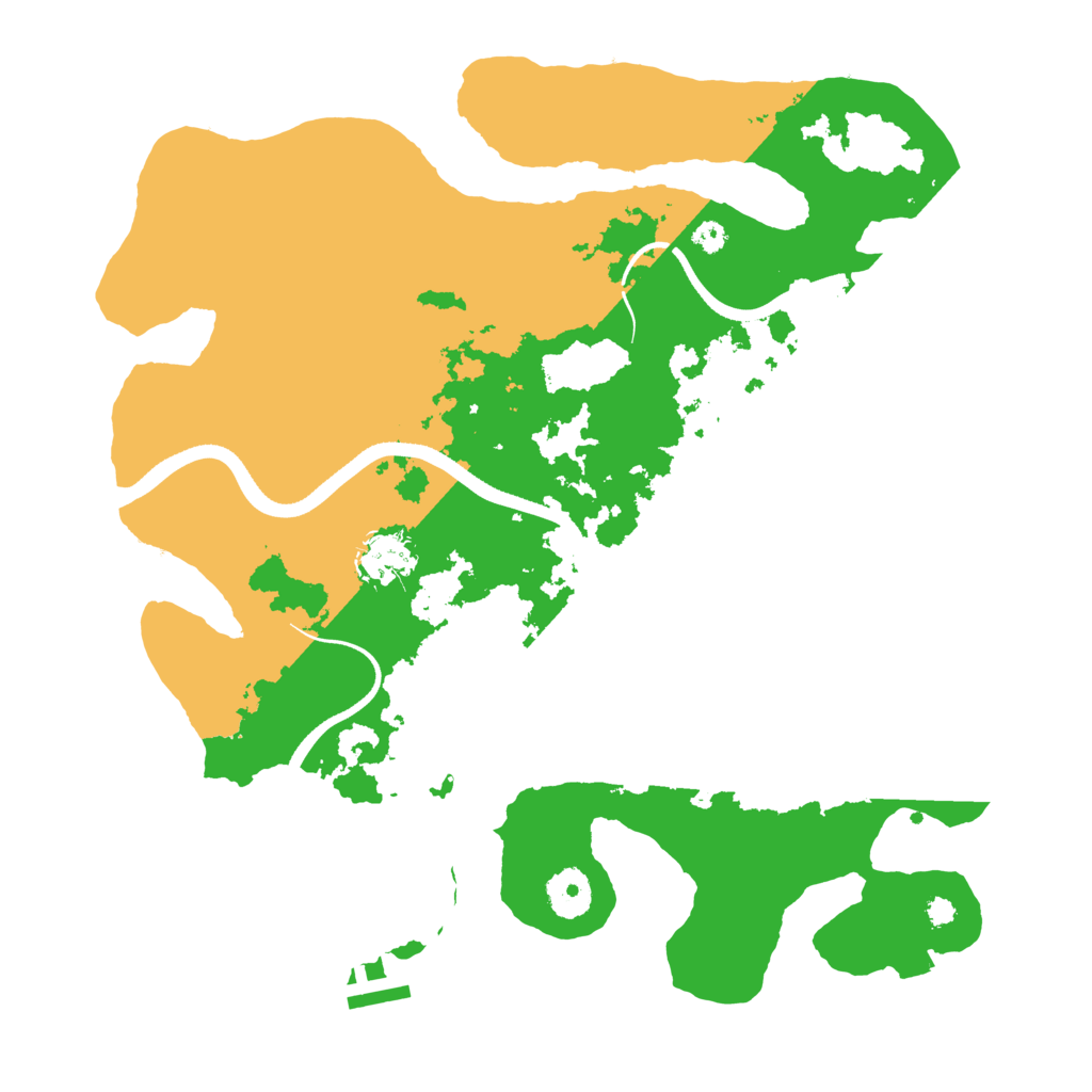 Biome Rust Map: Procedural Map, Size: 3500, Seed: 198096301