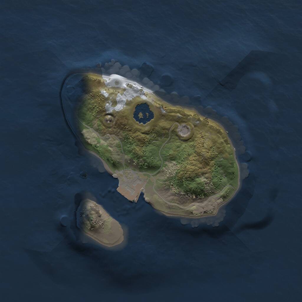 Rust Map: Procedural Map, Size: 1500, Seed: 539074313, 1 Monuments