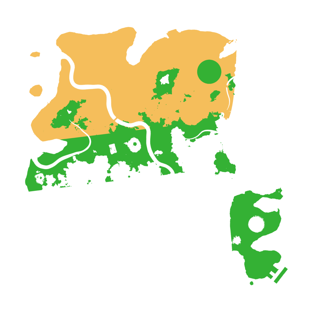 Biome Rust Map: Procedural Map, Size: 3500, Seed: 758980165