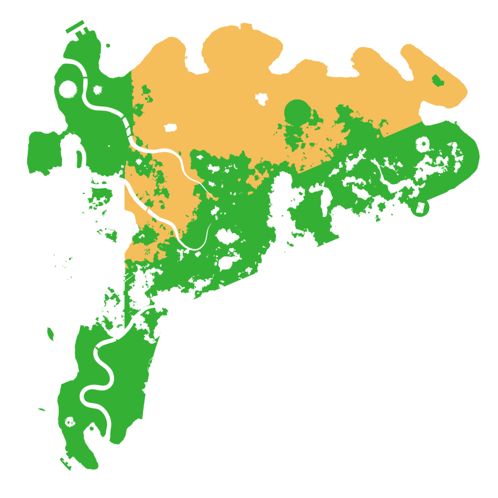 Biome Rust Map: Procedural Map, Size: 5000, Seed: 180264223