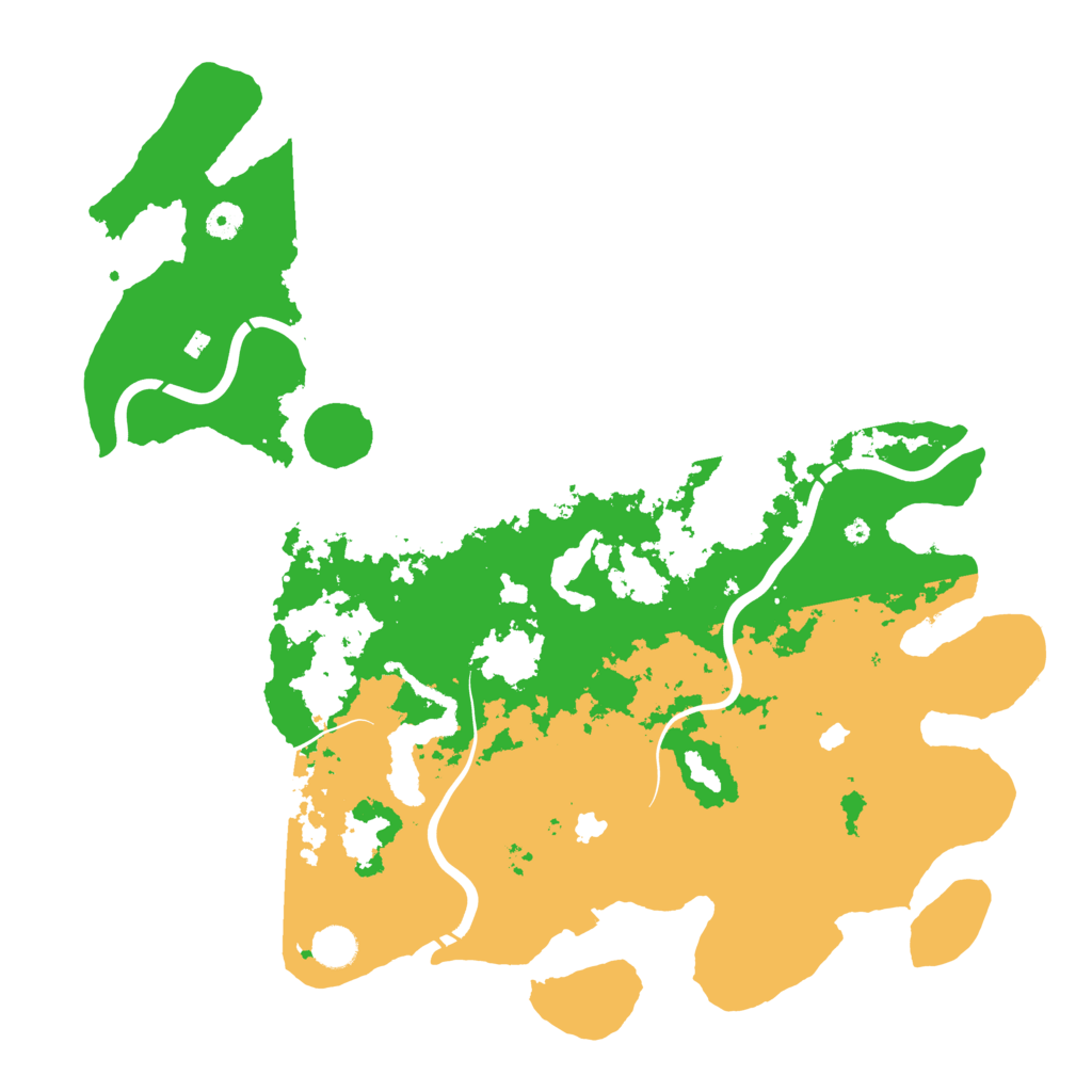 Biome Rust Map: Procedural Map, Size: 4500, Seed: 199050605