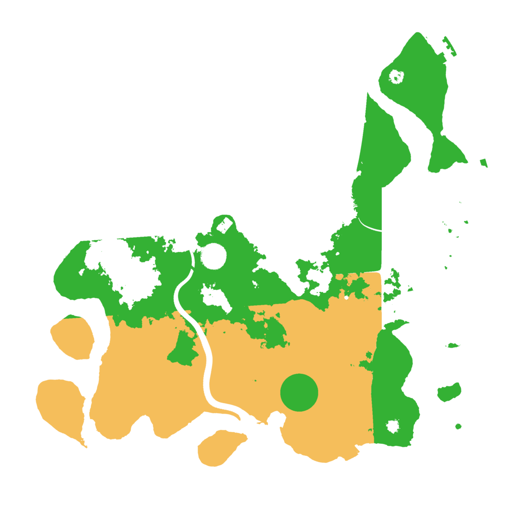 Biome Rust Map: Procedural Map, Size: 3550, Seed: 432452