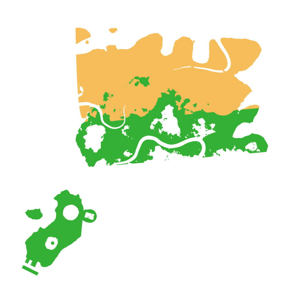 Biome Rust Map: Procedural Map, Size: 3500, Seed: 547382552
