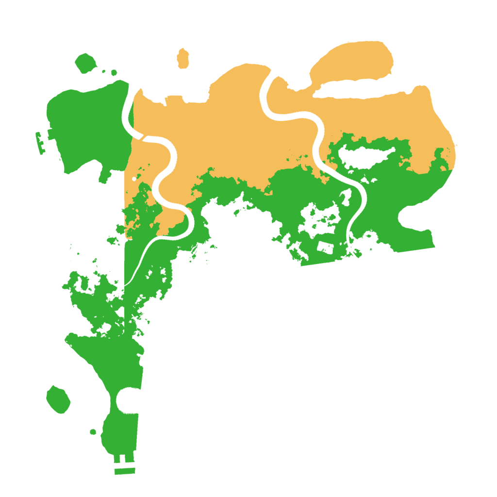 Biome Rust Map: Procedural Map, Size: 3330, Seed: 50000