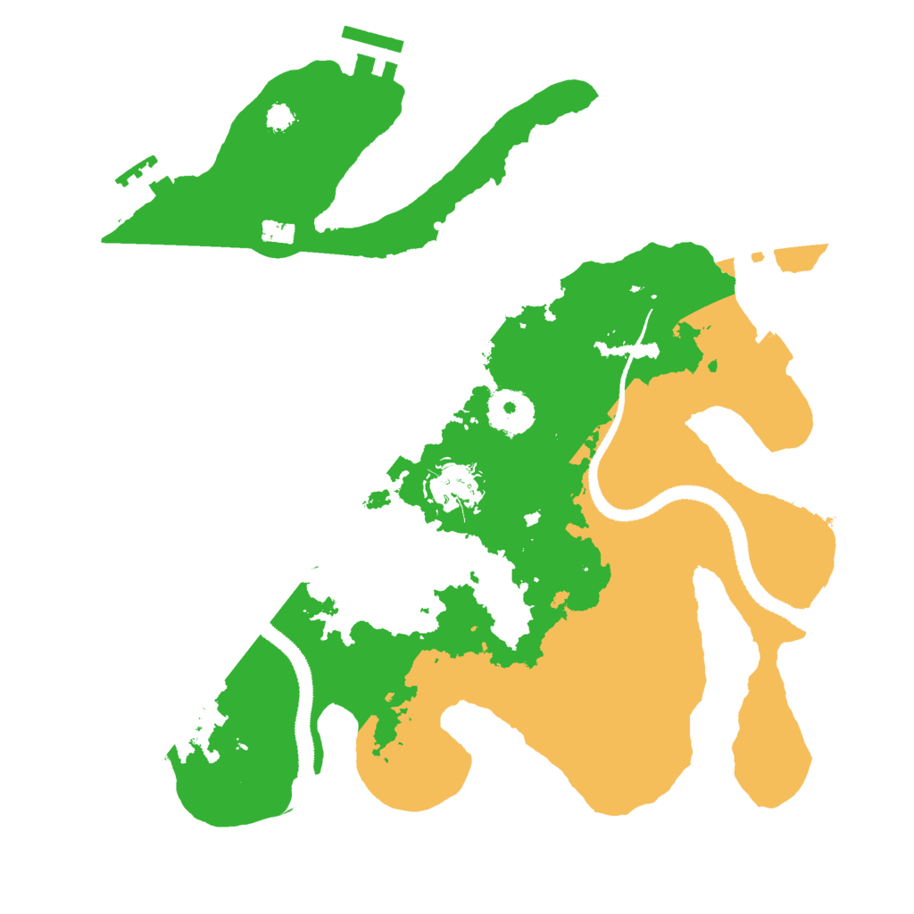 Biome Rust Map: Procedural Map, Size: 3000, Seed: 343176384