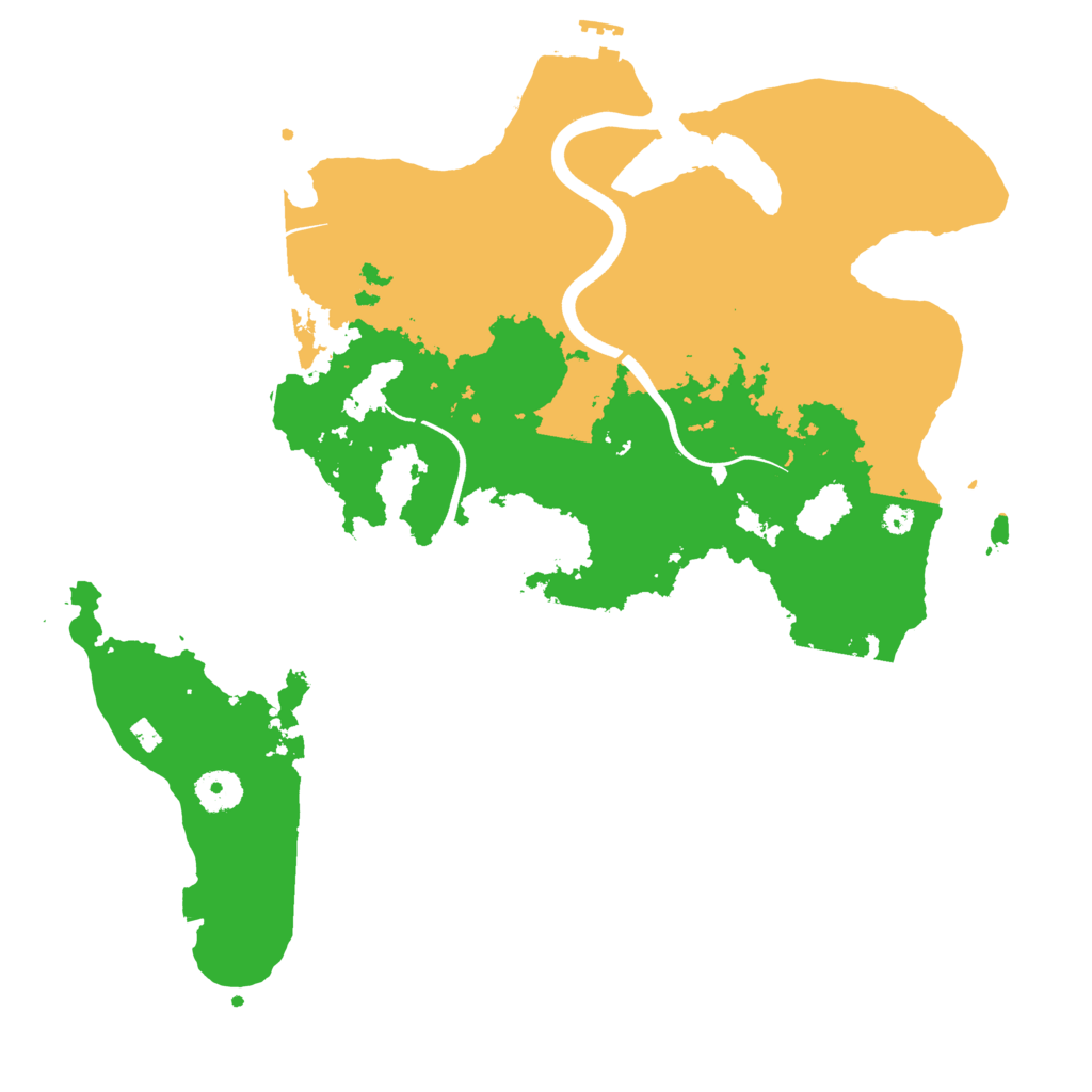 Biome Rust Map: Procedural Map, Size: 3700, Seed: 459021790