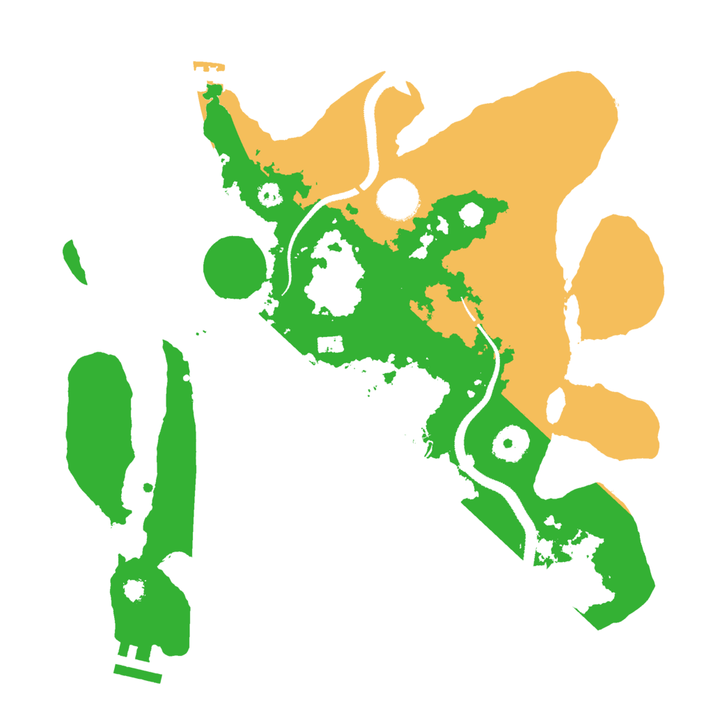 Biome Rust Map: Procedural Map, Size: 3000, Seed: 242510904