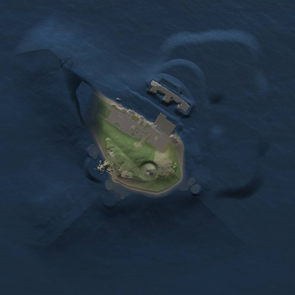 Rust Map: Procedural Map, Size: 1000, Seed: 81797, 2 Monuments