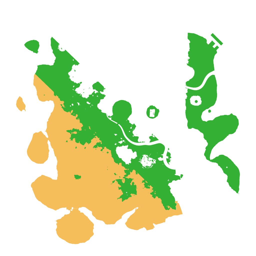 Biome Rust Map: Procedural Map, Size: 3500, Seed: 12344566