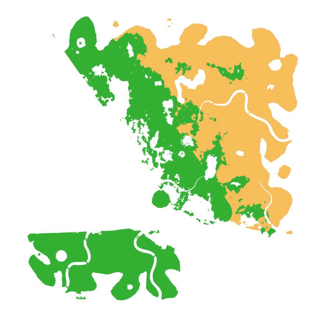 Biome Rust Map: Procedural Map, Size: 5000, Seed: 3404