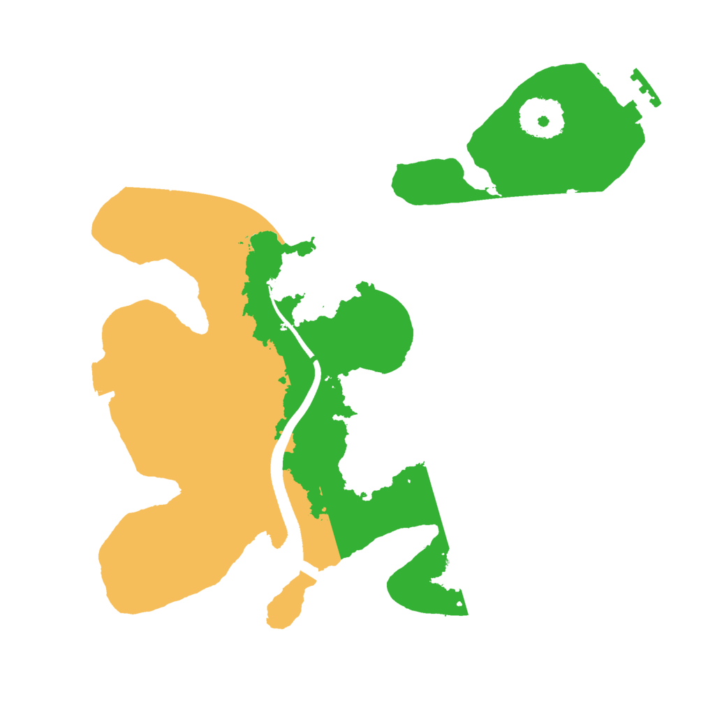 Biome Rust Map: Procedural Map, Size: 2500, Seed: 3560