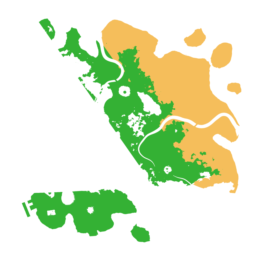Biome Rust Map: Procedural Map, Size: 3500, Seed: 3404