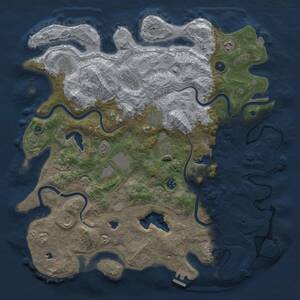 Thumbnail Rust Map: Procedural Map, Size: 4500, Seed: 508813019, 15 Monuments