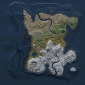 Thumbnail Rust Map: Procedural Map, Size: 2750, Seed: 889732417, 6 Monuments