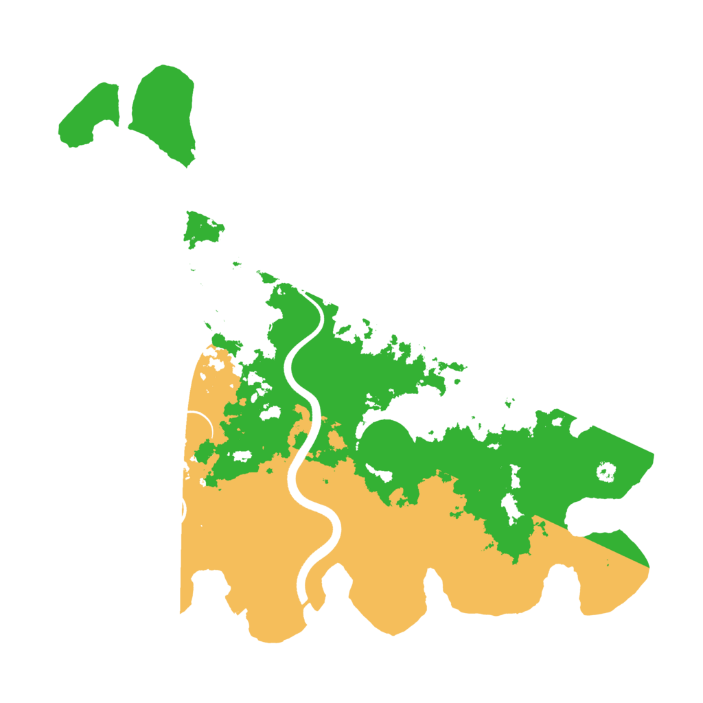 Biome Rust Map: Procedural Map, Size: 3600, Seed: 2761