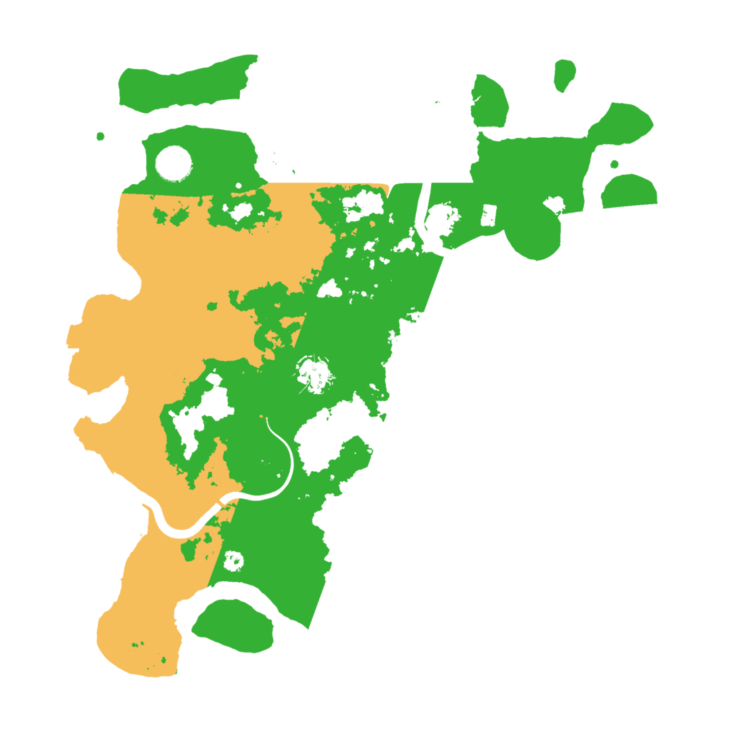Biome Rust Map: Procedural Map, Size: 3600, Seed: 258