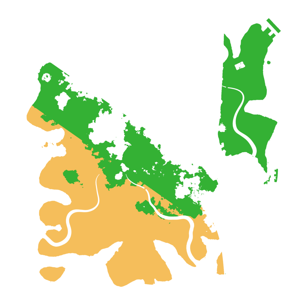 Biome Rust Map: Procedural Map, Size: 3500, Seed: 1614813703
