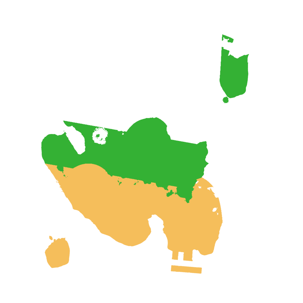 Biome Rust Map: Procedural Map, Size: 2000, Seed: 1390017596