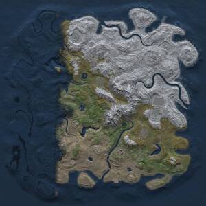 Thumbnail Rust Map: Procedural Map, Size: 5000, Seed: 1575, 15 Monuments