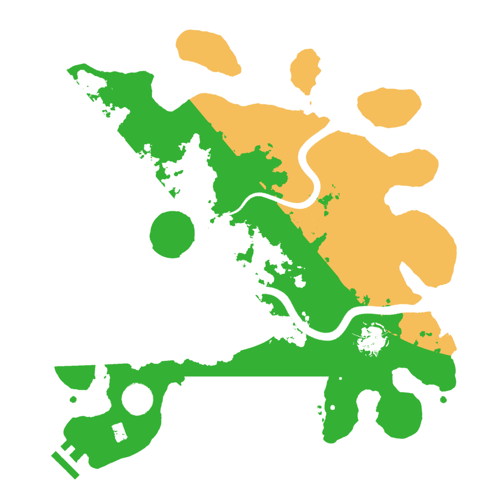 Biome Rust Map: Procedural Map, Size: 3000, Seed: 225695305