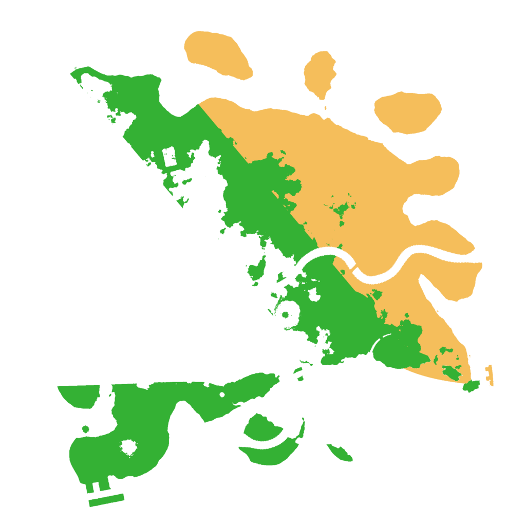Biome Rust Map: Procedural Map, Size: 3000, Seed: 225695305
