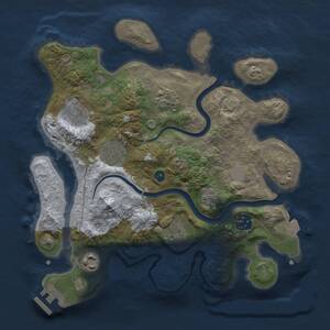 Thumbnail Rust Map: Procedural Map, Size: 3000, Seed: 225695305, 11 Monuments