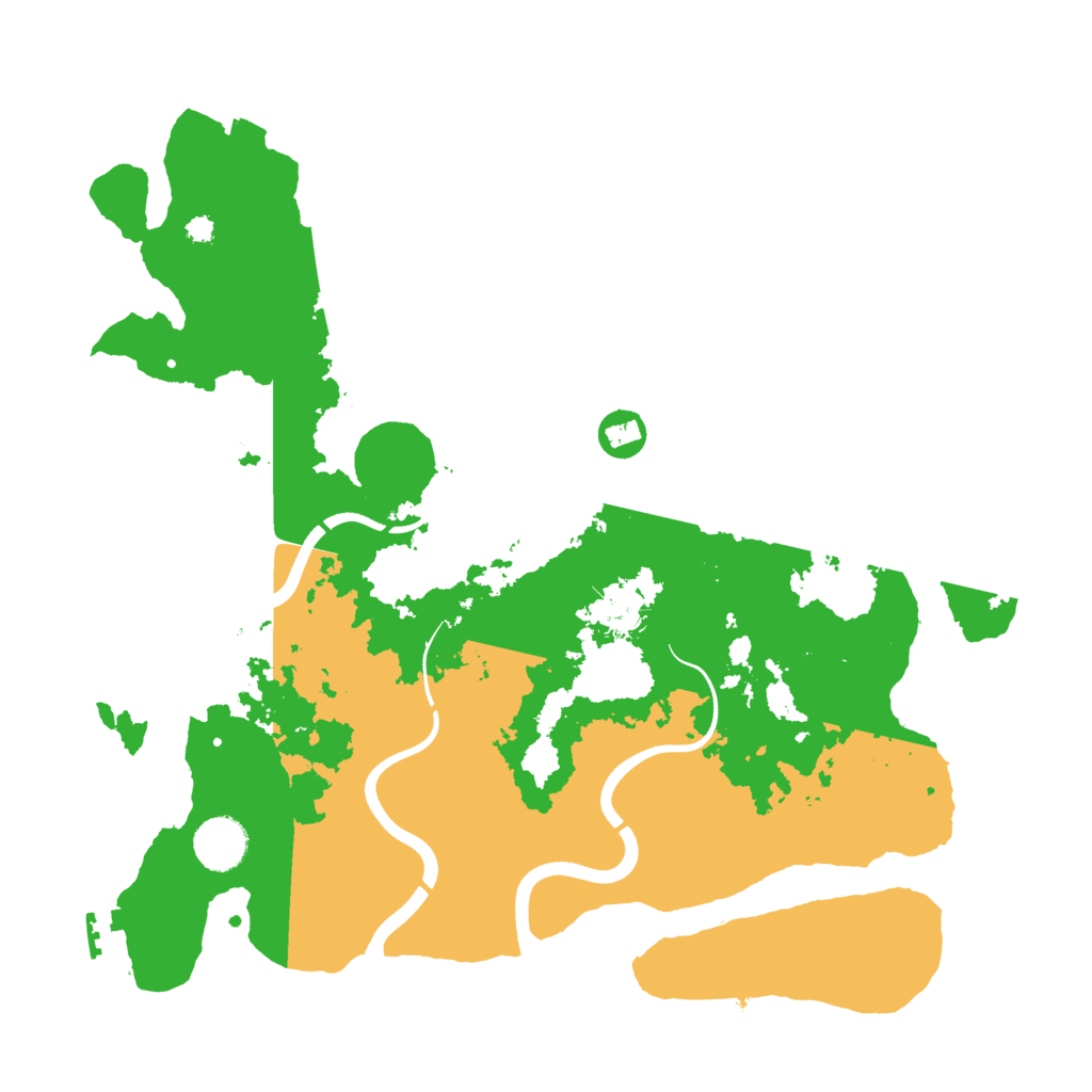 Biome Rust Map: Procedural Map, Size: 3600, Seed: 353434