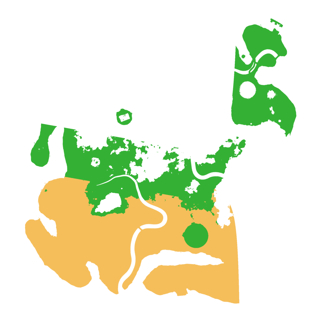 Biome Rust Map: Procedural Map, Size: 3500, Seed: 1390017596