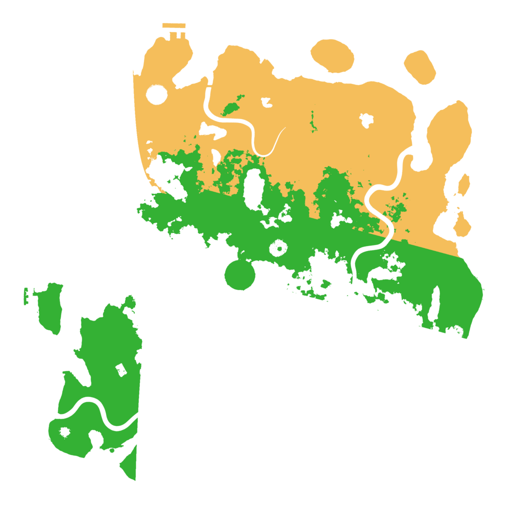 Biome Rust Map: Procedural Map, Size: 4500, Seed: 1321270578