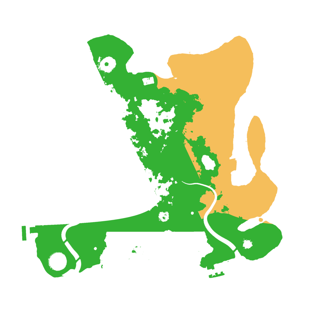 Biome Rust Map: Procedural Map, Size: 3000, Seed: 22468