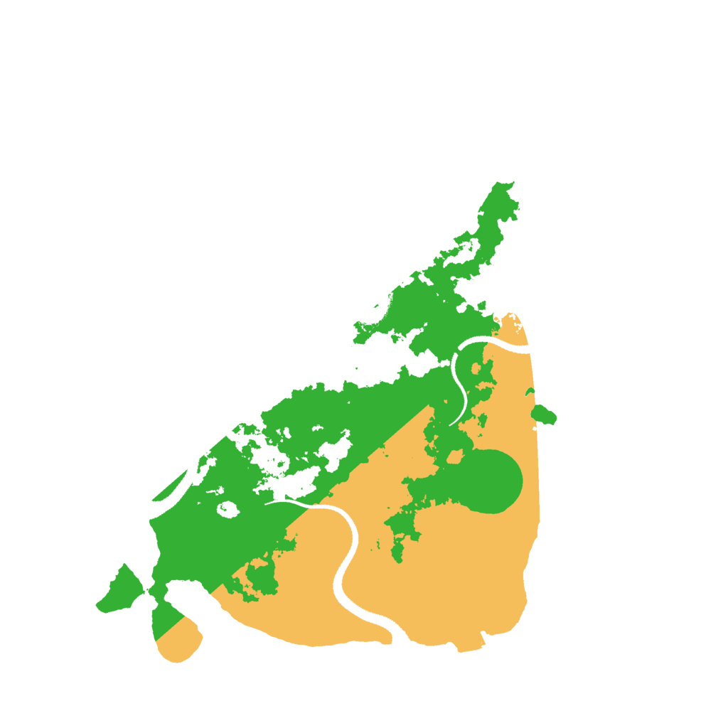 Biome Rust Map: Procedural Map, Size: 3000, Seed: 31499