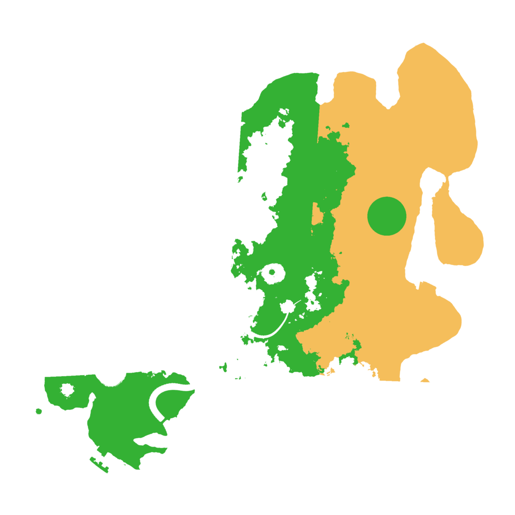 Biome Rust Map: Procedural Map, Size: 3500, Seed: 2846435