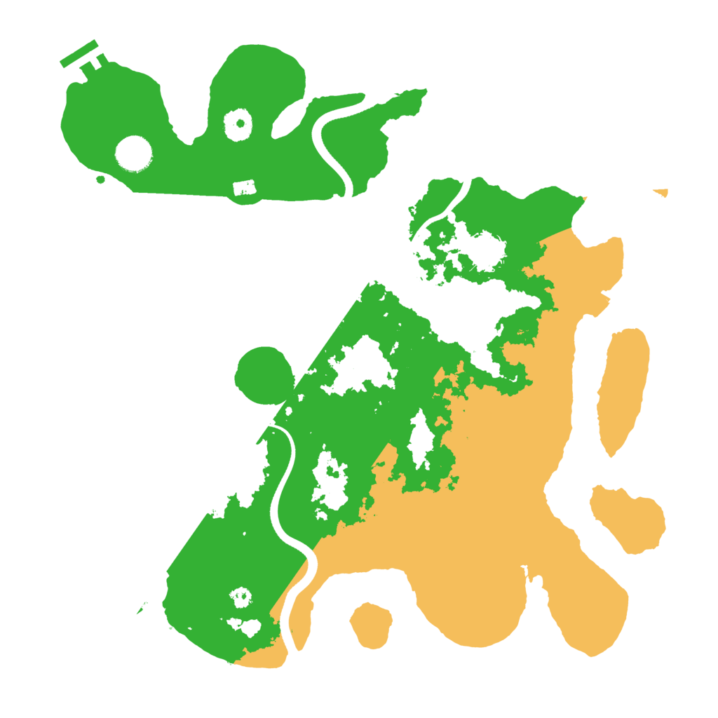 Biome Rust Map: Procedural Map, Size: 3500, Seed: 218412181