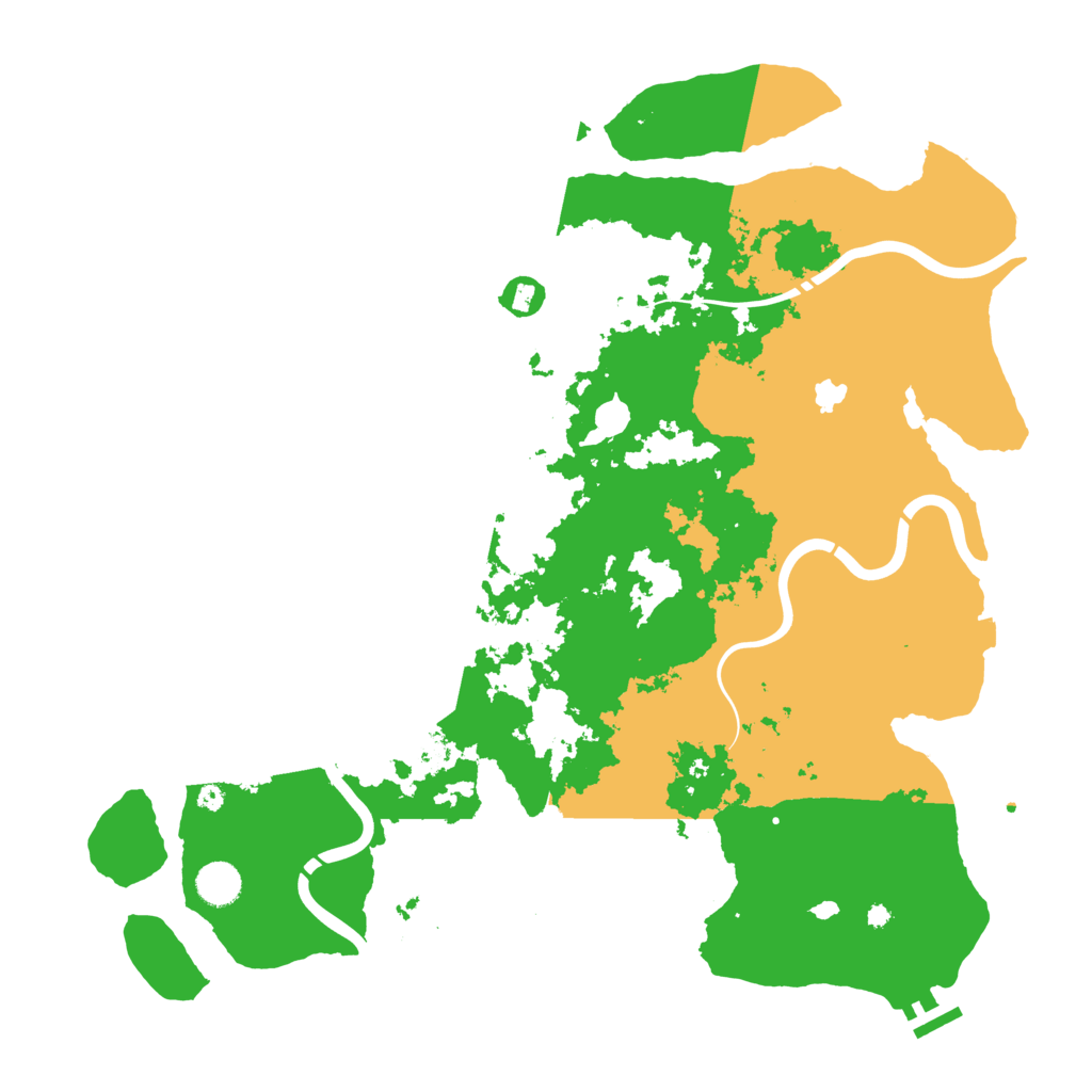 Biome Rust Map: Procedural Map, Size: 4300, Seed: 889687