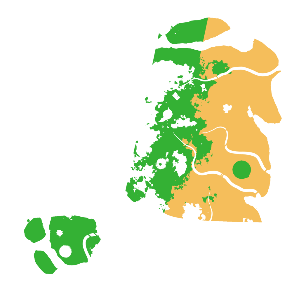 Biome Rust Map: Procedural Map, Size: 4300, Seed: 889687