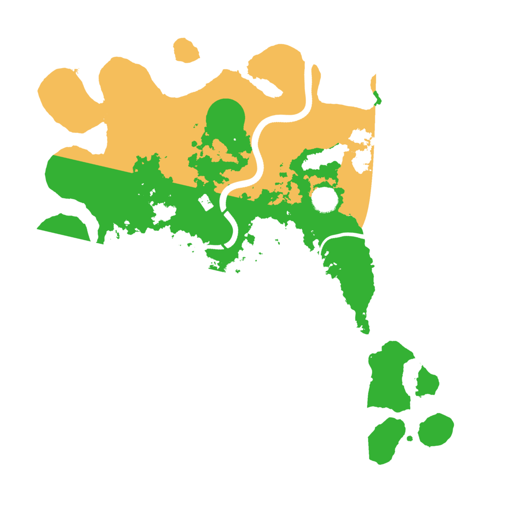 Biome Rust Map: Procedural Map, Size: 3500, Seed: 23427