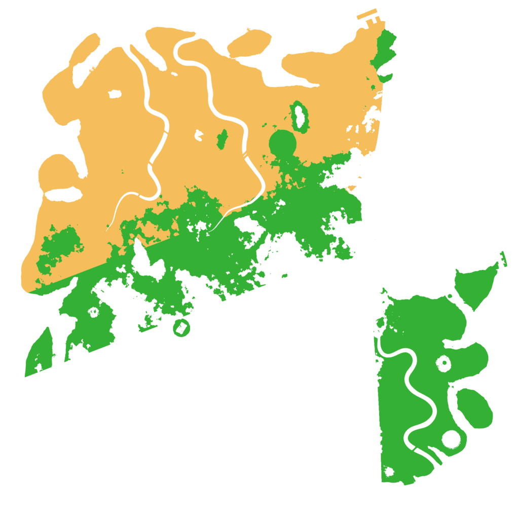 Biome Rust Map: Procedural Map, Size: 5000, Seed: 419174055