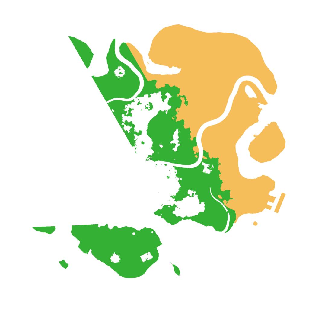 Biome Rust Map: Procedural Map, Size: 3000, Seed: 76889