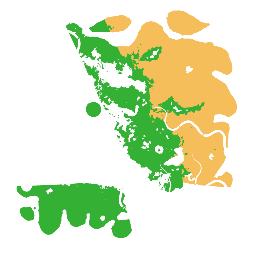 Biome Rust Map: Procedural Map, Size: 4500, Seed: 493162553
