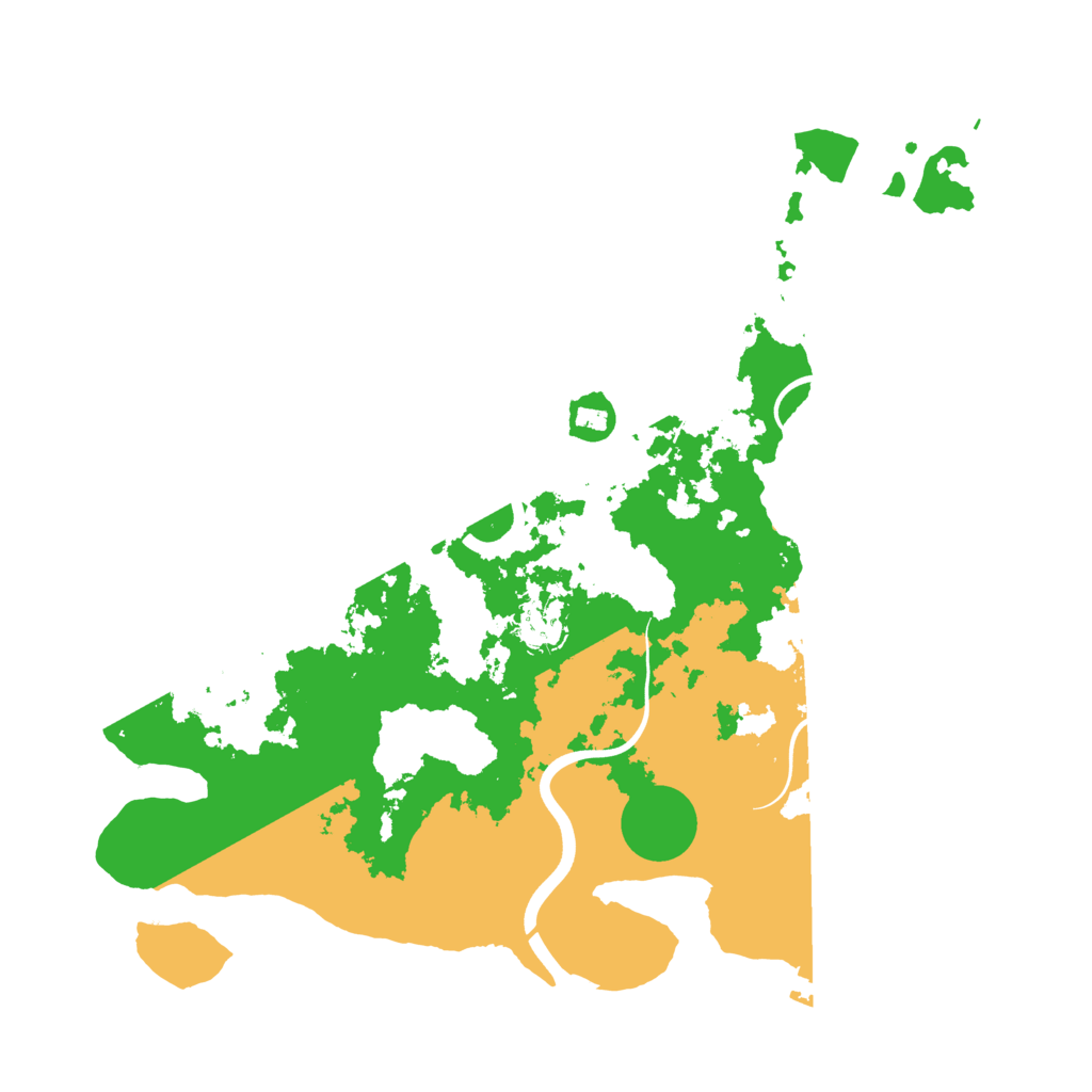 Biome Rust Map: Procedural Map, Size: 3800, Seed: 11000