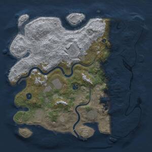 Thumbnail Rust Map: Procedural Map, Size: 3800, Seed: 11000, 12 Monuments