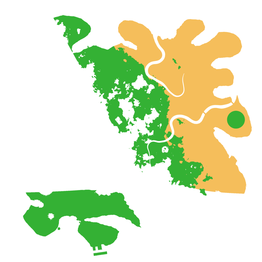 Biome Rust Map: Procedural Map, Size: 3900, Seed: 649861369