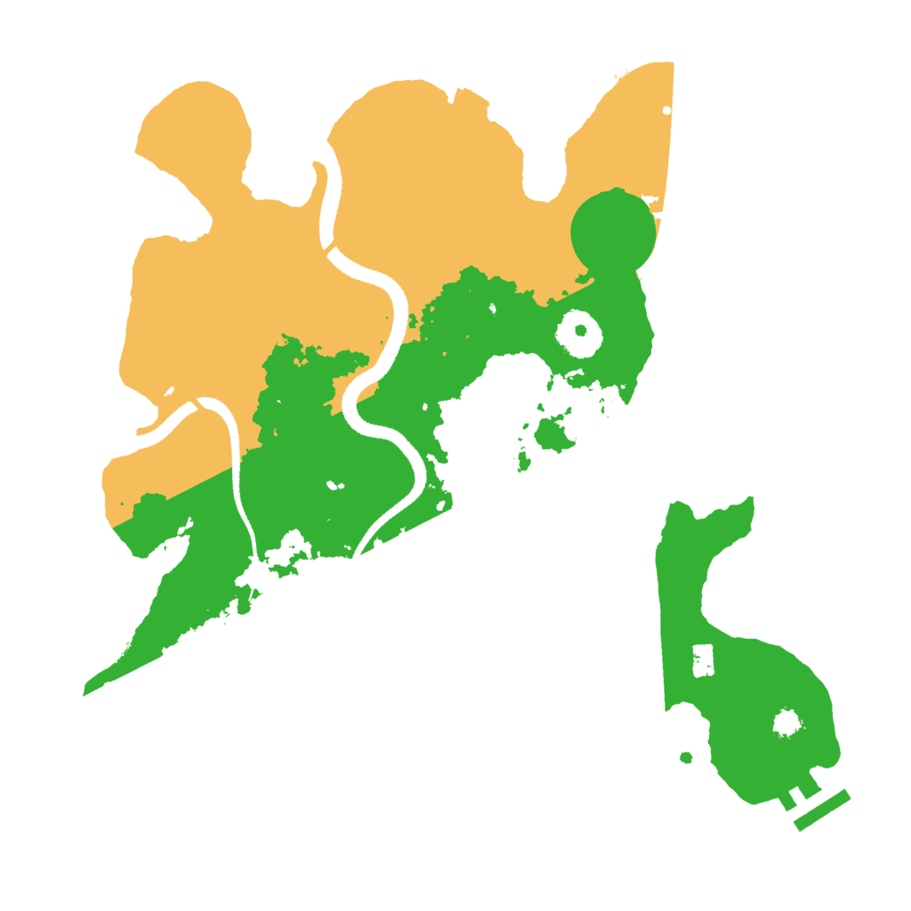 Biome Rust Map: Procedural Map, Size: 3000, Seed: 920642175