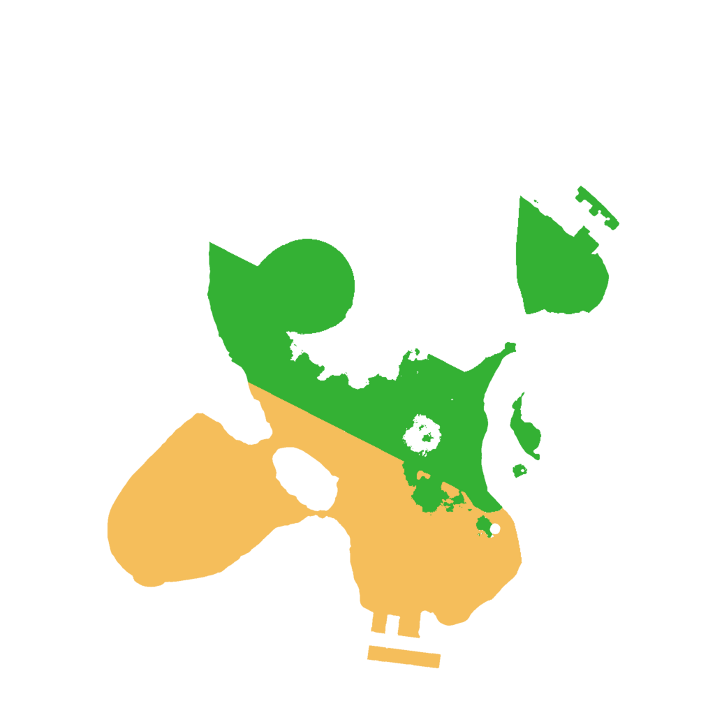 Biome Rust Map: Procedural Map, Size: 2000, Seed: 1558540222