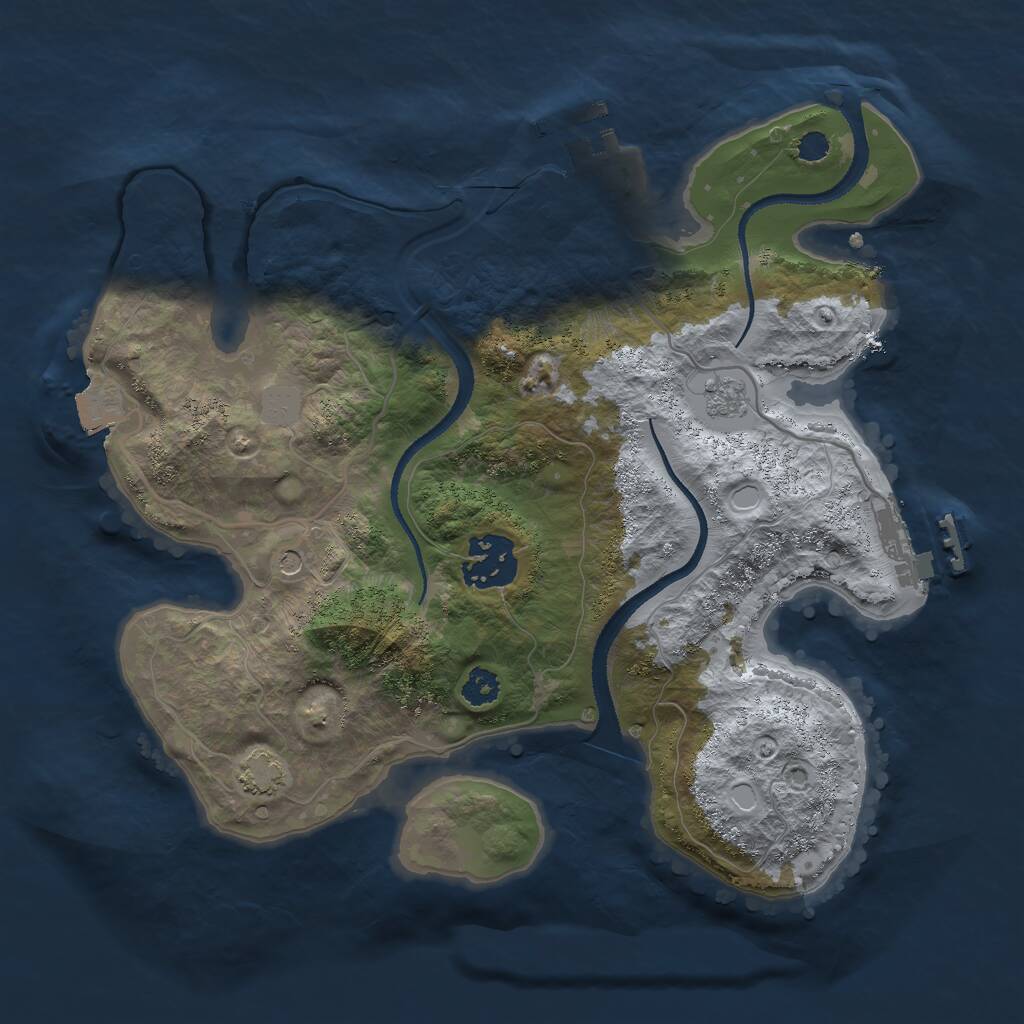 Rust Map: Procedural Map, Size: 2750, Seed: 4324324, 7 Monuments